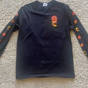 Long sleeve Santa Cruz black shirt